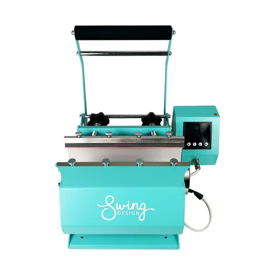 Swing Design 20oz & 30oz Tumbler Heat Press- Turquoise {6}