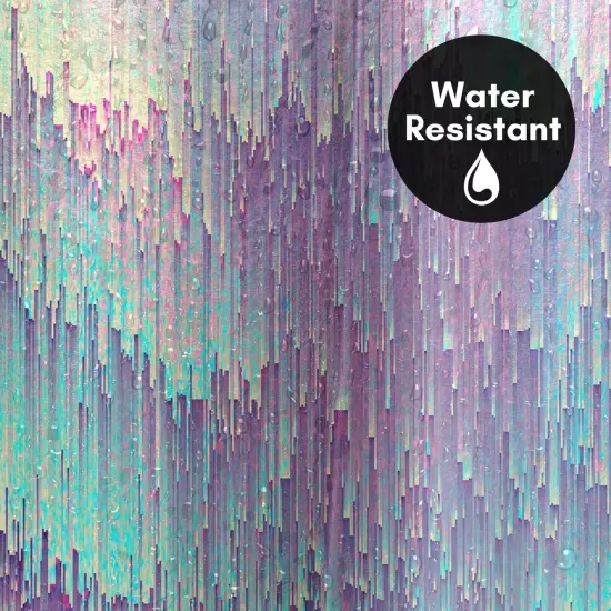 Americanflat 71" x 74" Shower Curtain, Iridescent Glitches by Emanuela Carratoni {3}