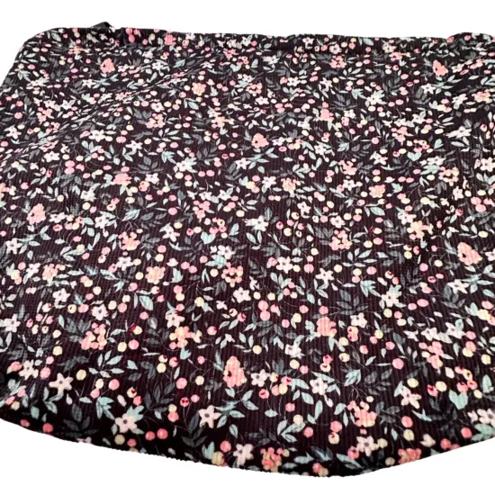 Wrapables Cosmetic Pouch, Makeup and Toiletry Travel Bag, Flowers on Black {6}