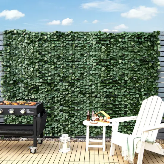 4 Pieces 118 x 39 Inch Artificial Ivy Privacy Fence Screen for Fence Decor {1}