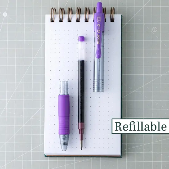 G2 Retractable Rollerball Gel Pens, Bold Point, 1.0mm, Purple Ink (31648) {2}