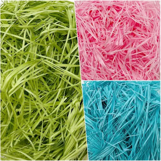 Wrapables Easter Grass Package Filler, Shredded Paper for Gift Wrapping, Basket Filling, Packing (Set of 3) {1}