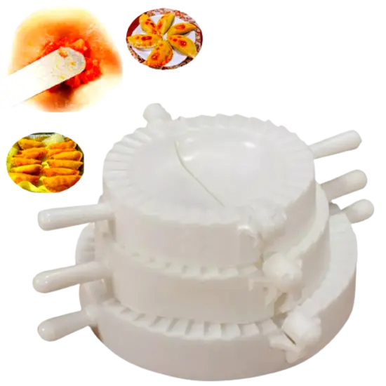 Kitcheniva 3Pcs DIY Dumpling Maker Press Empanada Mold Tool Set {1}