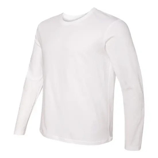 Next Level&reg; Cotton Crewneck Long Sleeve T-Shirt White {6}