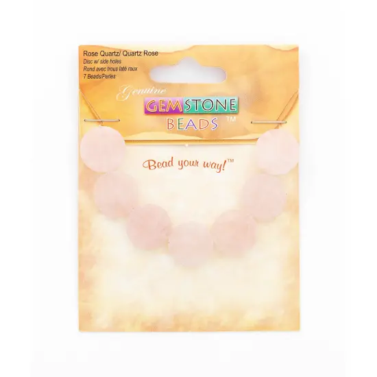 Rose Quartz Natural Gemstone Beads and Pendants Value Pack A {2}