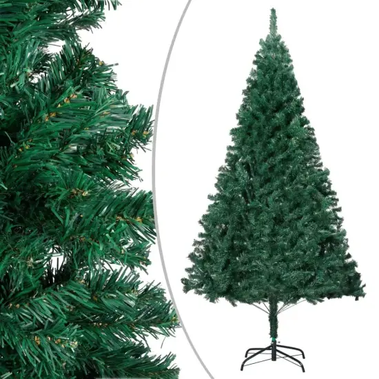 8ft Artificial Christmas Tree with Thick Branches Green {2}