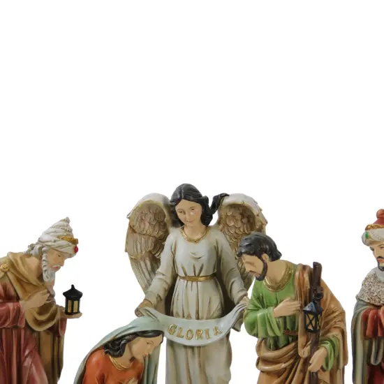 Northlight Vibrantly Colored Traditional Christmas Nativity Figurine Set - 15.5" Multi {3}