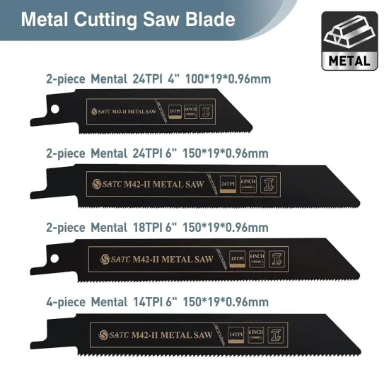 Kitcheniva Reciprocating Saw Blades 32 Pcs Pruner Saw Metal Wood Blades {3}