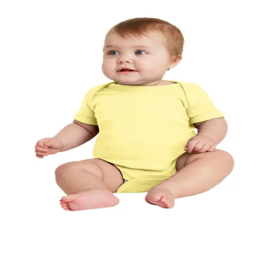 Rabbit Skins&reg; Infant Baby Rib Bodysuit Heather {6}