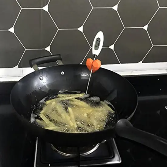 Silicone Non-Scratch Pot Clip, Candy Thermometer Pot Clip for Candy Making, Hand-Free Holder to Measure Temperature of Candy, Oil, Milk, Chocolate, Candle, Deep Fryer and Cooking Melting Pot {6}