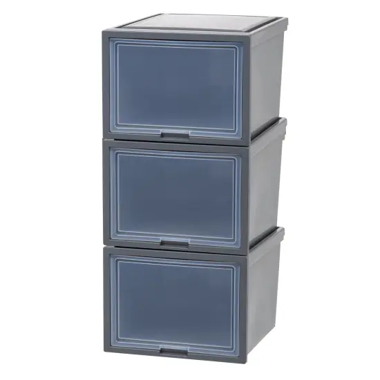 IRIS USA Stackable Plastic Storage Chest {1}