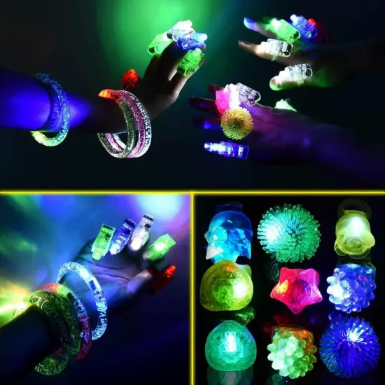 67 PCs LED Light Up Toys Party Favors Glow in the Dark {3}