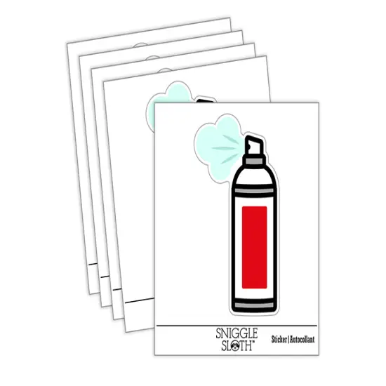 Aerosol Can Spray Paint Hair Spray Waterproof Vinyl Phone Tablet Laptop Water Bottle Sticker Set - 5 Pack {1}