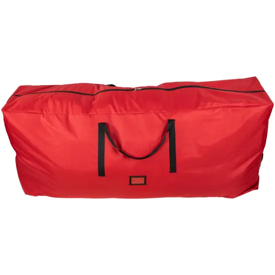 Northlight 65" Red and Black Artificial Christmas Tree Storage Bag {5}