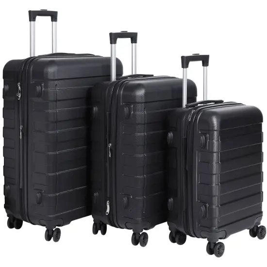 3PCS Luggage Set 4-Wheel Suitcase Hardside Spinner Lightweight {1}