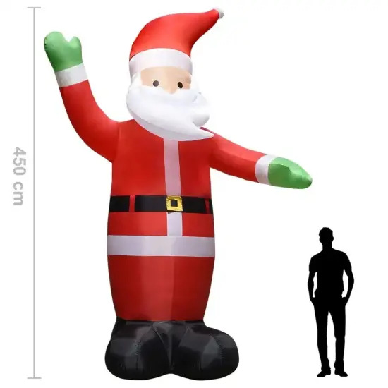 Inflatable Santa with LED Christmas Decor {3}