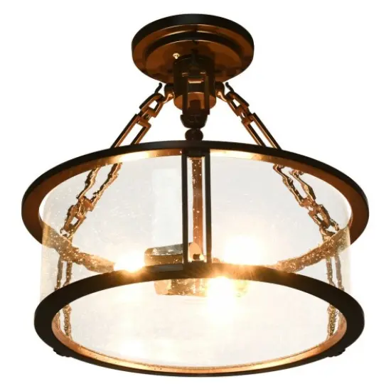 16" 3-Light Flush Mount Ceiling Light {3}