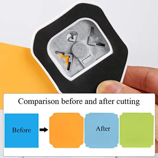3 Way Beauty Shape Corner Punch, 3 in 1 Corner Paper Punch for Paper Crafts, Laminate, Cardstock, Business Card, DIY Projects, Photo, Card Making and Scrapbooking {5}