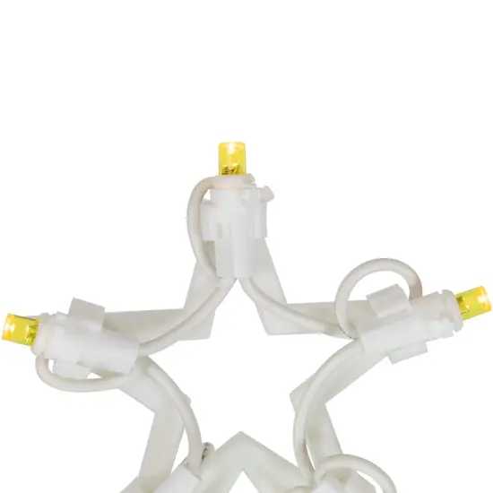 Northlight LED Lighted Christmas Tree Window Silhouette Decoration - 16" - Multicolor Lights White {5}