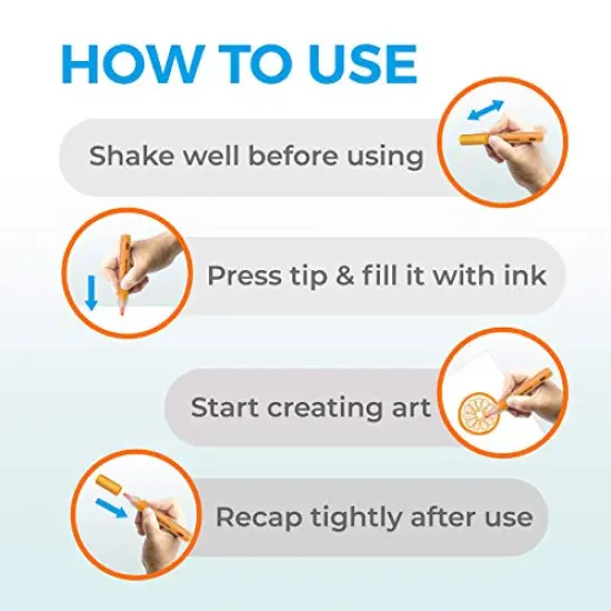 13 Colors Acrylic Markers Pens for Rock Painting, Paper, Plastic, Ceramic, Glass, Wood, Metal, Scrapbooking Craft, Card Making, Canvas. Water-Based, Non-Toxic, Quick Dry, Medium Tip, {4}