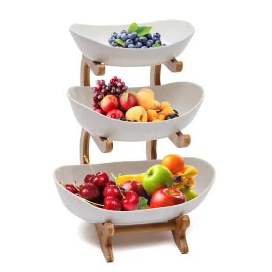 3-Layer Fruit Tray Storage Rack Vegetables Snacks Storage {3}