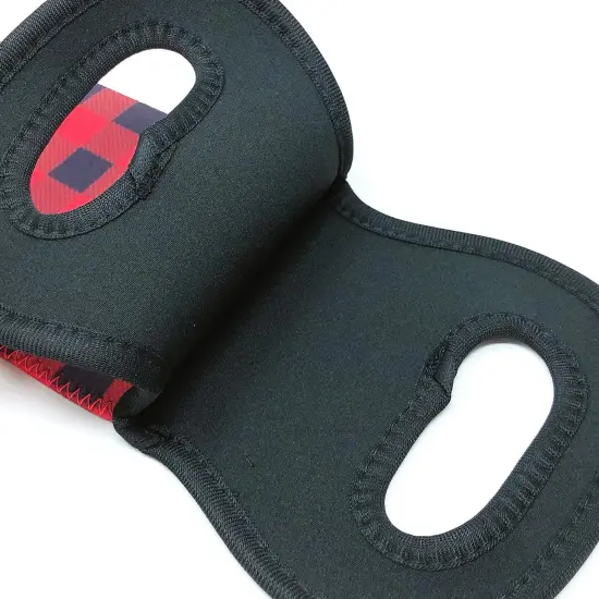 Wrapables Insulated Neoprene Wine Tote, One Bottle / Red Plaid {5}