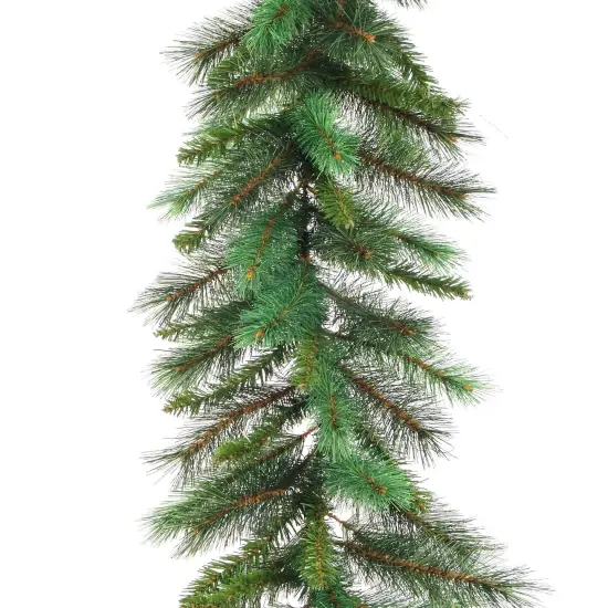 9ft Artificial Pine Garland - 6-Pack, 160 Lush Green Tips - Perfect for Mantels, Railings, Doorways - Festive Holiday Decor - 2024 Christmas Collection, Floral Home by Artificial Flowers {1}