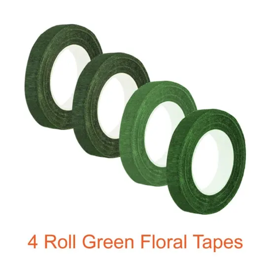 Floral Tape and Floral Wire Arrangement Tools Kit with Wire Cutter 26 Gauge Stem Wire and 22 Gauge Paddle Wire for Bouquet Stem Wrap Florist {6}