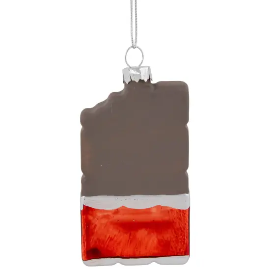Northlight 3.5" Chocolate Candy Bar Glass Christmas Ornament Brown {5}