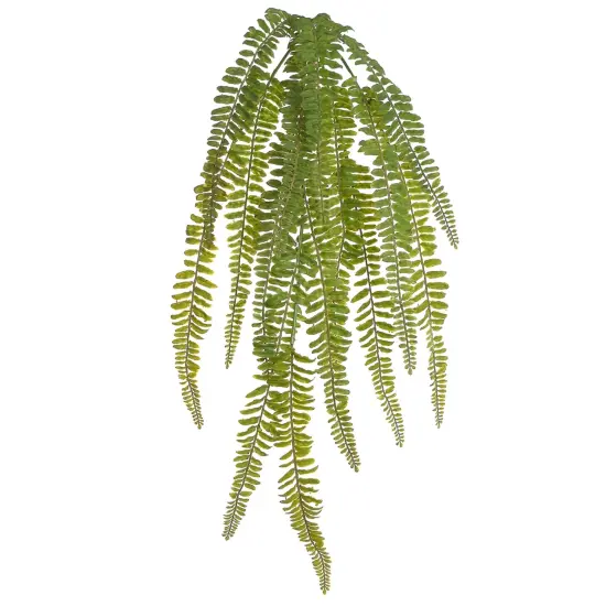 12-Pack: 30" UV Realistic Fern Hanging Bush with Silk Fronds by Floral Home&reg; {1}