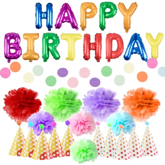 PartySticks Dotz Happy Birthday Decorations - 21pk {1}