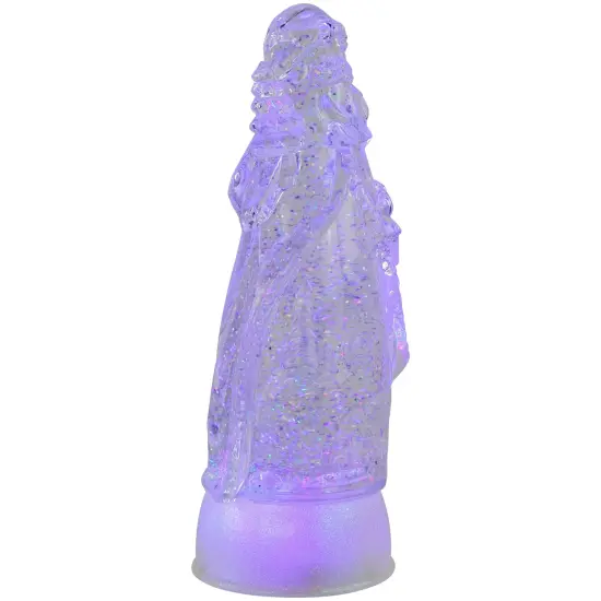 Northlight LED Lighted Color Changing Acrylic Santa Claus Christmas Decoration - 10" Clear {5}