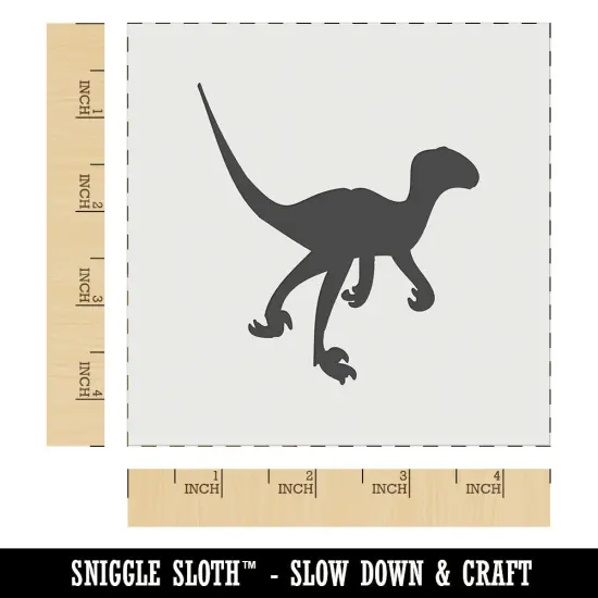 Velociraptor Dinosaur Solid Wall Cookie DIY Craft Reusable Stencil {7}