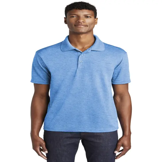 Collared Short Sleeve Polo T-shirt For Men | RADYAN&reg; Pond blue {2}