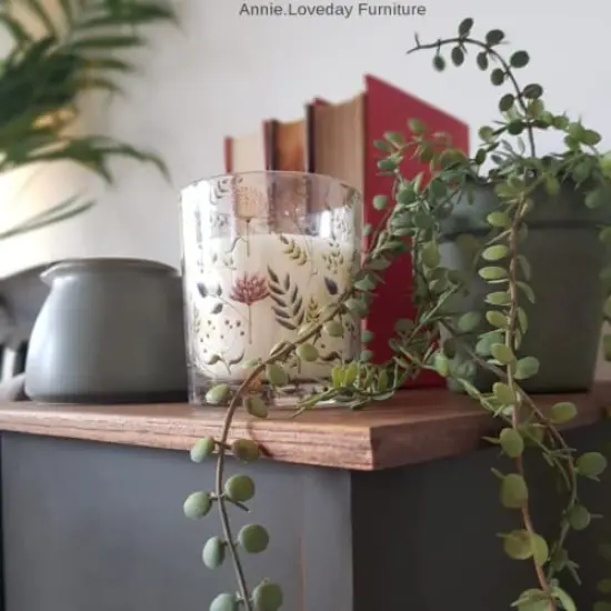 Chalk Finish Furniture Paint | Collard Greens (8 Fl Oz) | Matte Deep Green Chic Chalk Mineral Paint | DIY Furniture Paint | Made in the USA {4}