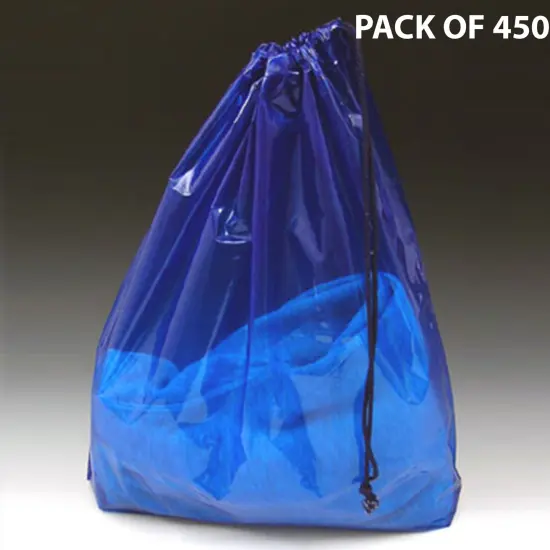 Poly Bag- Drawstring + 4" Bottom Gusset -18" x 19-1/2" Crystal Clear Palette {1}