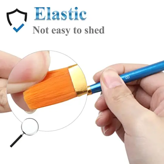 20 Pcs Paint Brush Set for Acrylic Painting, Watercolor, Miniature Detailing, and Rock Painting {5}