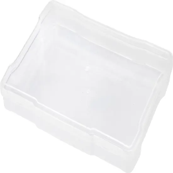 IRIS USA Fits 5" x 7" Photos, Scrapbook Paper Storage Cases, for Organizing Art and Crafting Supplies, Stationery, Small Items, Washi Tape Nail Polish Rounded Corner, Clear, 10-Pack {5}