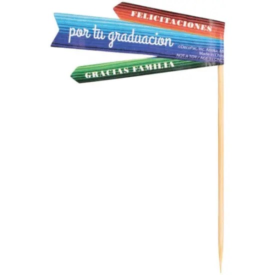 Felicitaciones Sarape DecoPics Cupcake Decoration, 12ct {3}