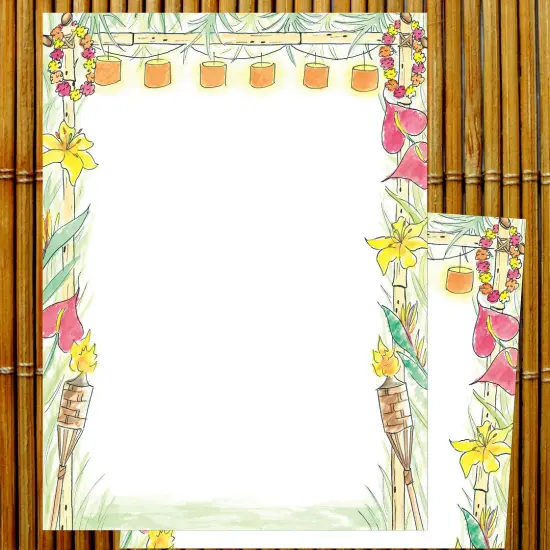 Great Papers! Luau Stationery Letterhead, Invitations and Announcements, Printer Friendly, 8.5"x11", 80 Pack {3}