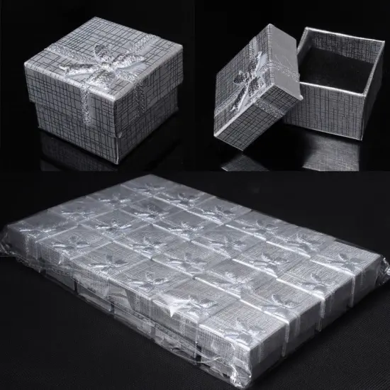 Kitcheniva Jewelry Gift Boxes 24 Pcs Silver {1}