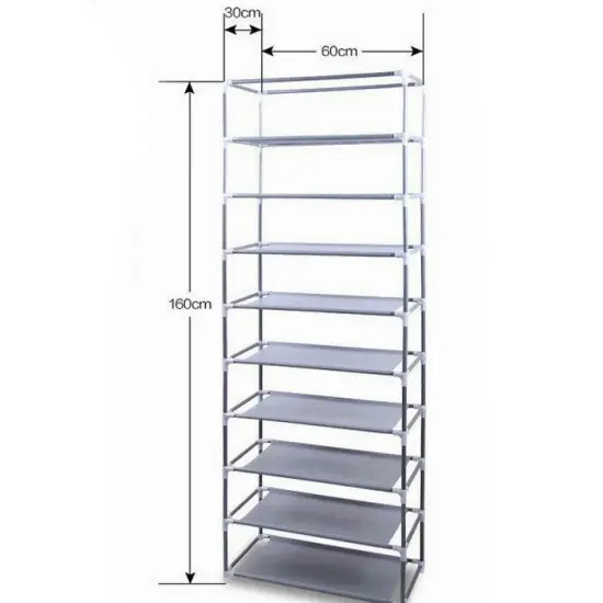 9 Tier/Shelf Shoe Rack Shelf Saving Storage Closet . Purple {9}