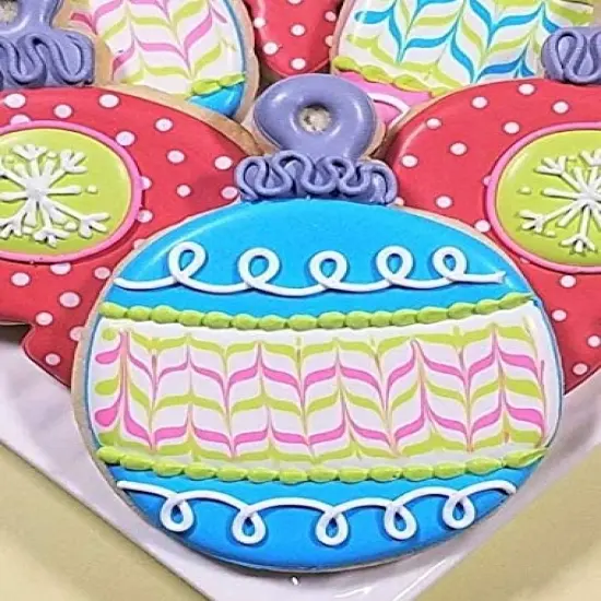 3 Pieces Christmas Ornaments Cookie Cutters Set Made in USA by Ann Clark, Teardrop Bauble, Finial, and Round Ornaments {4}