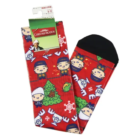 Chibi Christmas Vacation Sublimated Crew Sock {3}