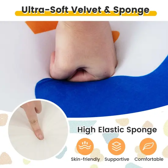 Costway Kids Sofa Chair Foam Filled Armchair Dinosaur Toddler Couch with Cover & Pillow {6}