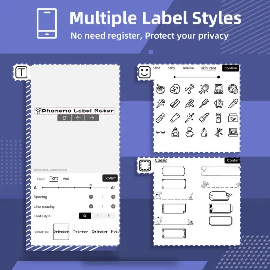 Wireless Pocket Mini Thermal Transfer Label Maker Paper Printer {3}