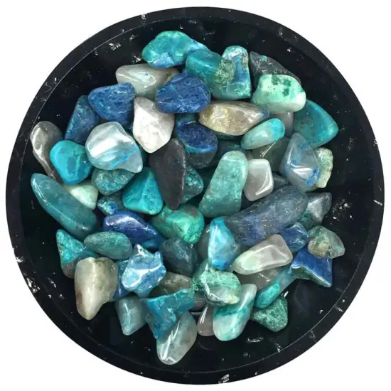 Chrysocolla Mini Crystal Chips &ndash; Size 2 {1}