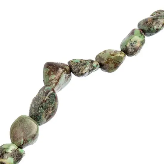 Earth's Jewel Semi-Precious 9-12mm Turquoise Natural 16" Nugget Strung Bead {3}