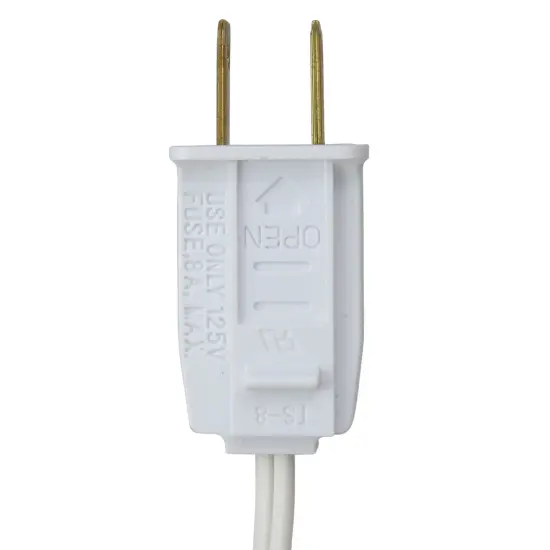 Northlight Commercial Grade C7 Christmas Light Socket Set - 50' White Wire - 18 Gauge {5}