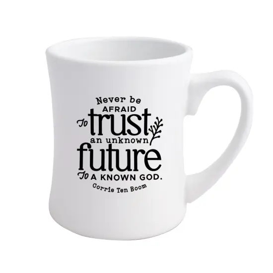 Never Be Afraid Designer Ceramic Mug - Holds 19 Oz {1}